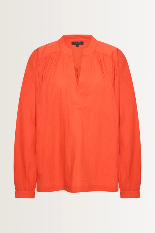 Luchtige blouse van katoenen twill