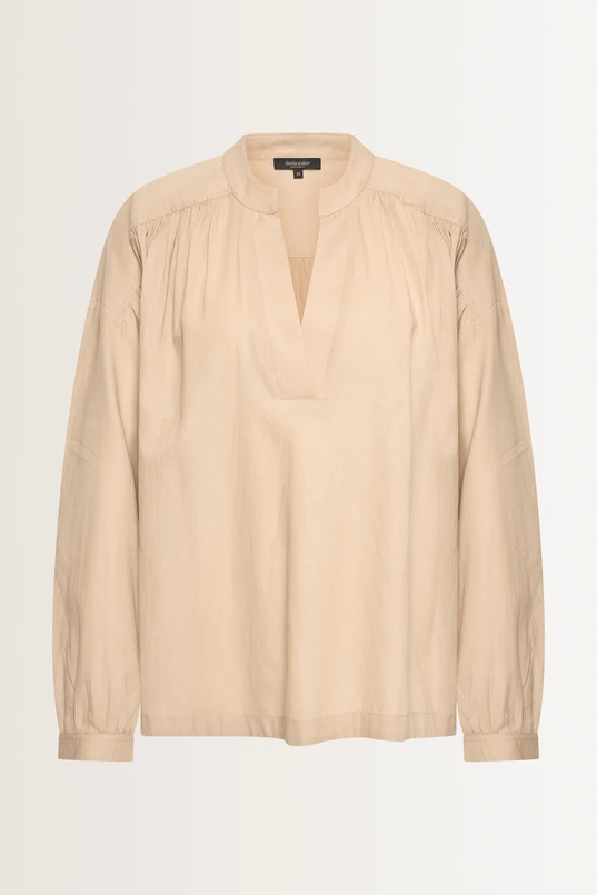 Luchtige blouse van katoenen twill