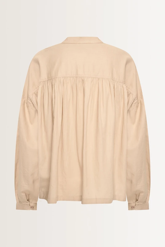Luchtige blouse van katoenen twill