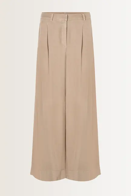 Luchtige broek met bandplooien Adeline Cambio