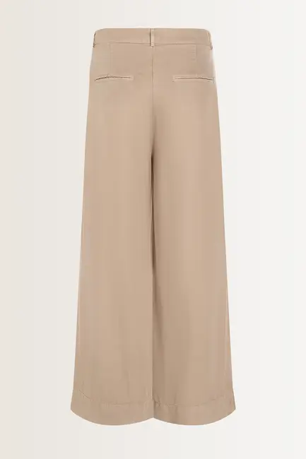 Luchtige broek met bandplooien Adeline Cambio