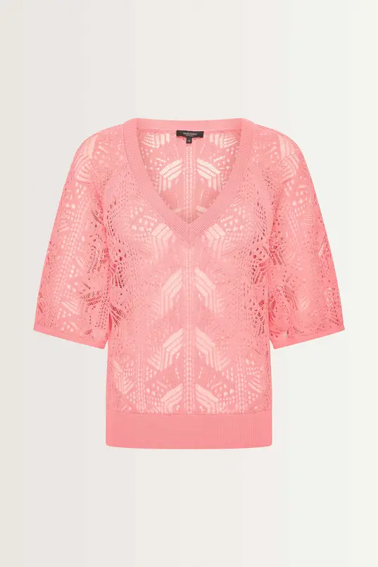 Luchtige knit met vlindermouwen