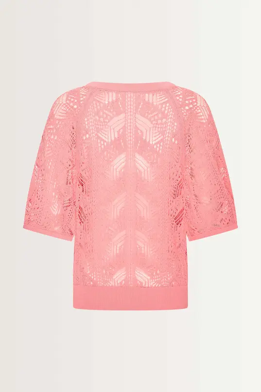 Luchtige knit met vlindermouwen