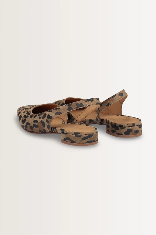 Luipaard slingbacks