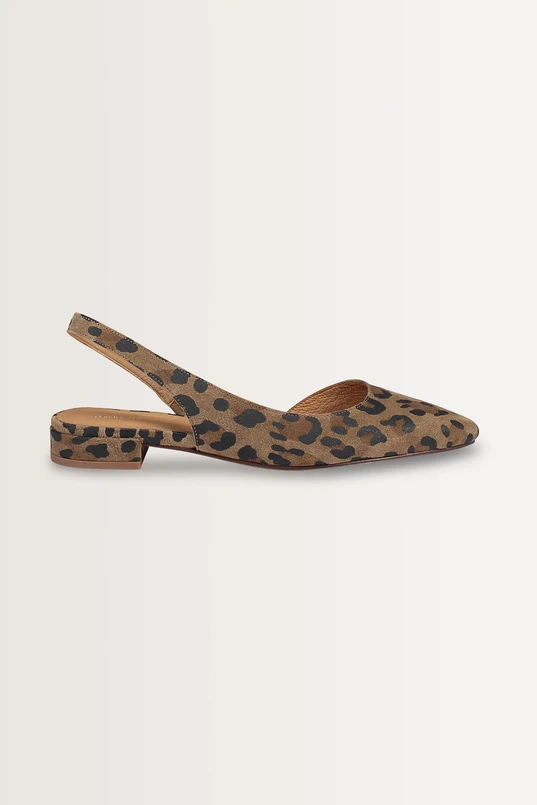 Luipaard slingbacks