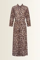 Luipaardprint blousejurk