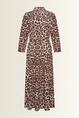 Luipaardprint blousejurk