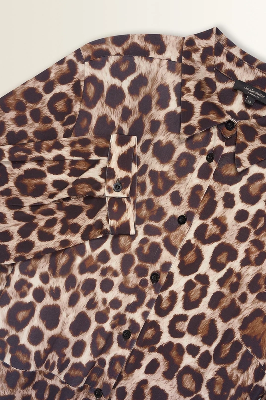 Luipaardprint blousejurk