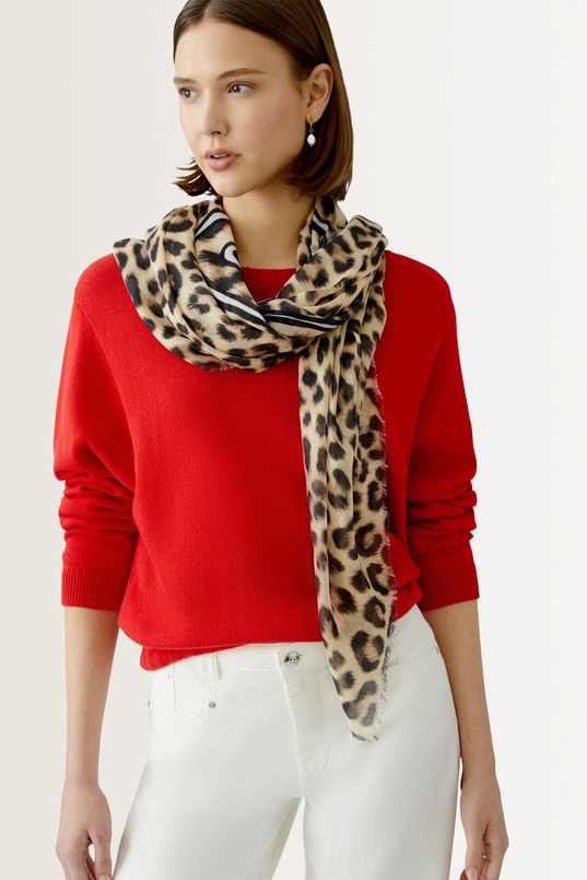 Luipaardprint shawl OUI
