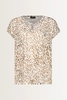 Luipaardprint top met kettingdetail Monari