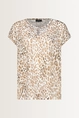 Luipaardprint top met kettingdetail Monari