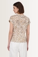 Luipaardprint top met kettingdetail Monari