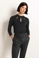 Lurex cut-out trui