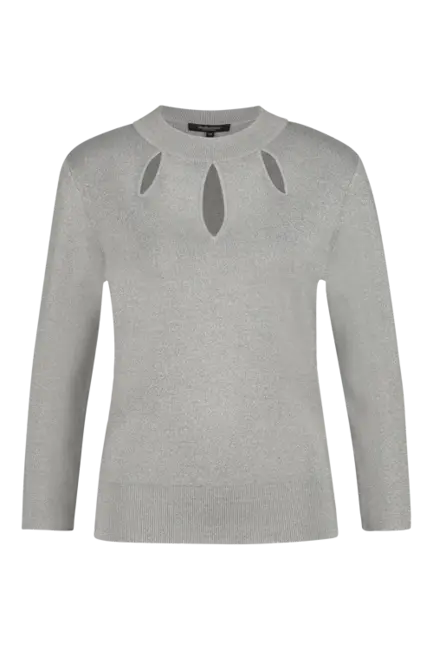 Lurex cut-out trui