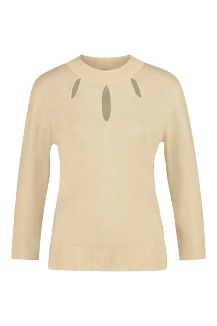 Lurex cut-out trui