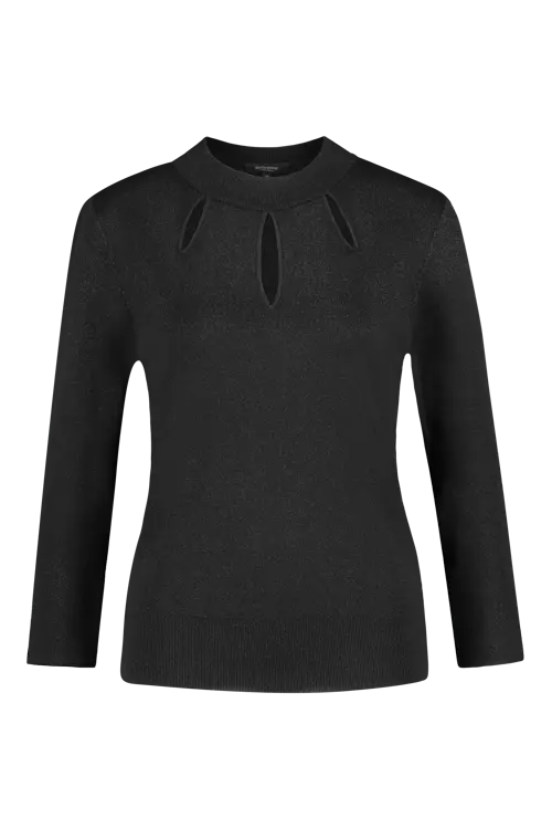 Lurex cut-out trui