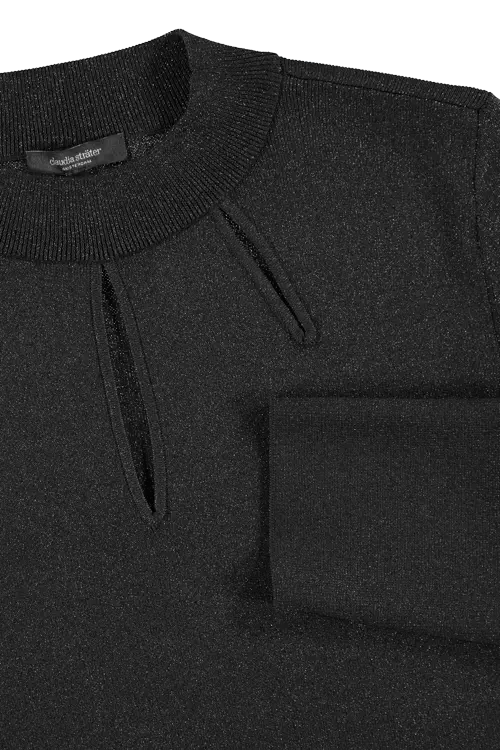 Lurex cut-out trui