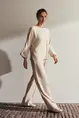 Lyocell pantalon met rechte fit
