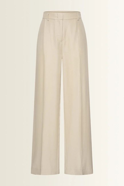 Lyocell pantalon met rechte fit