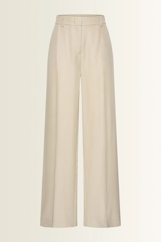 Lyocell pantalon met rechte fit