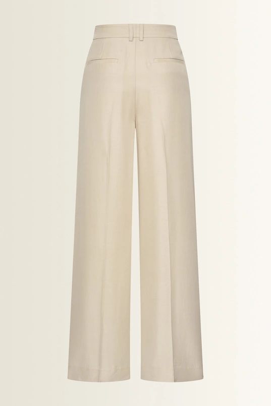 Lyocell pantalon met rechte fit