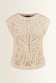 Macramé trui met opengewerkt dessin