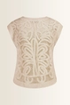 Macramé trui met opengewerkt dessin