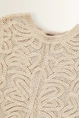 Macramé trui met opengewerkt dessin