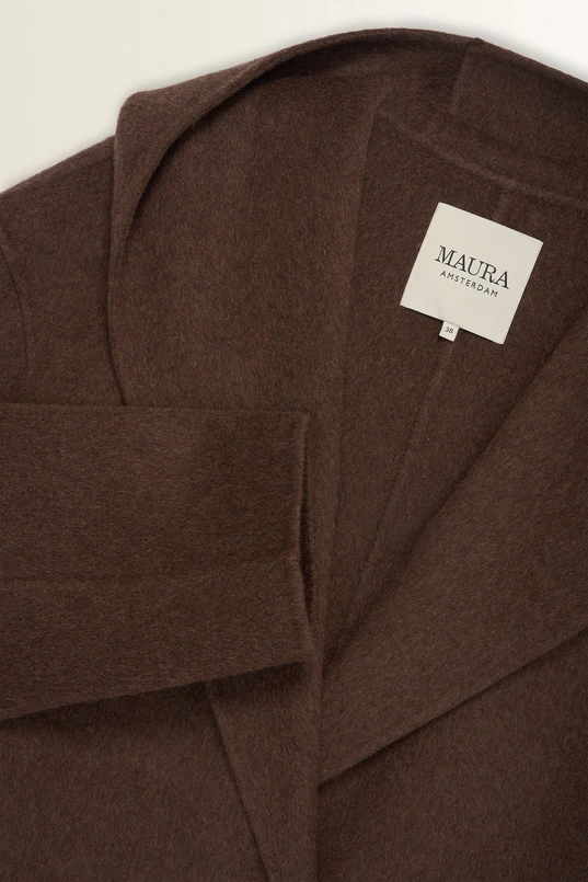 Mantel met open wikkelsluiting Maura
