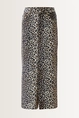 Maxi denimrok met luipaardprint OUI