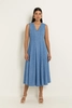 Maxi jurk in denim