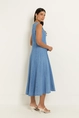 Maxi jurk in denim