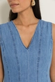 Maxi jurk in denim