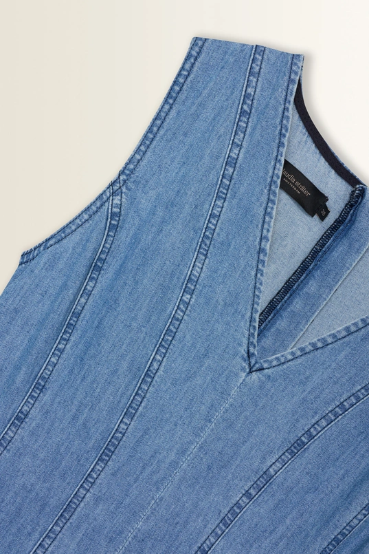 Maxi jurk in denim