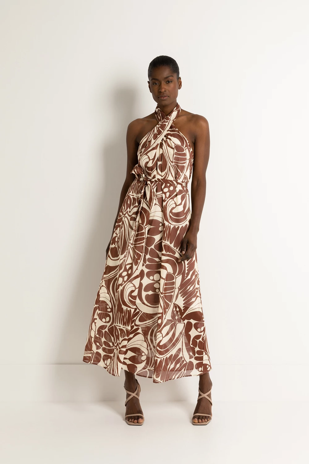 Whirlpool Matig hoop Maxi jurk met print | Claudia Sträter
