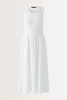 Maxi-jurk met ribtop en zwierige rok