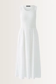 Maxi-jurk met ribtop en zwierige rok