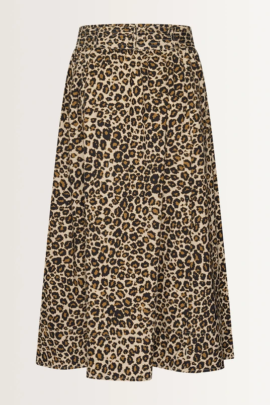 Maxi rok in luipaardprint