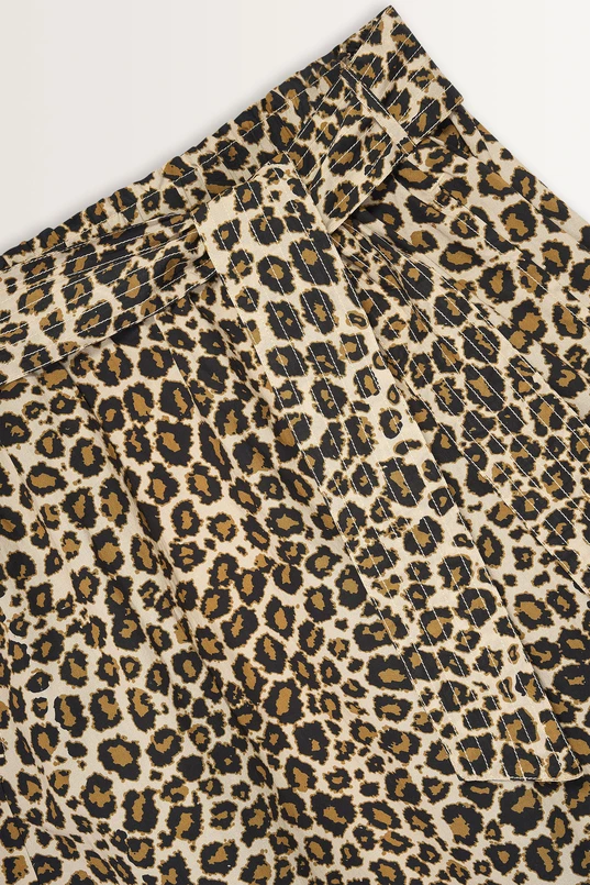 Maxi rok in luipaardprint