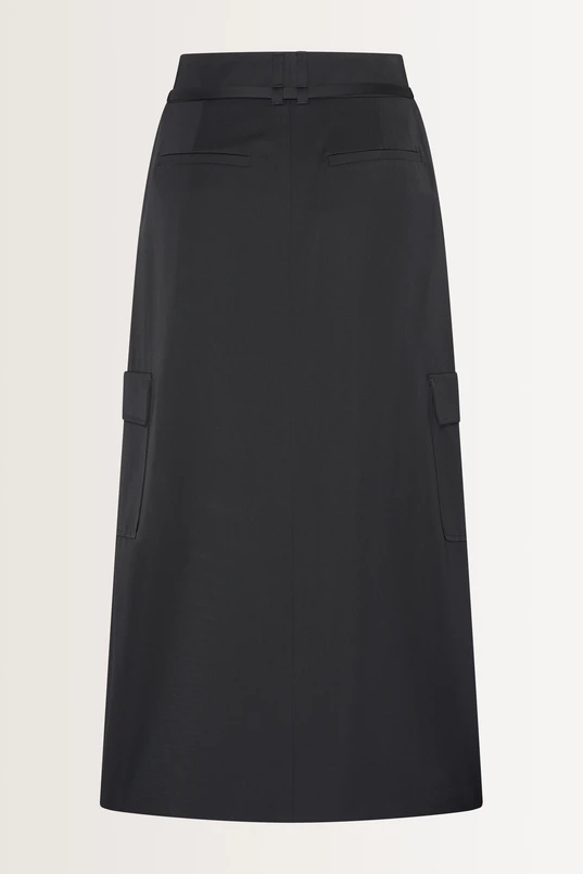 Maxi rok met cargozakken