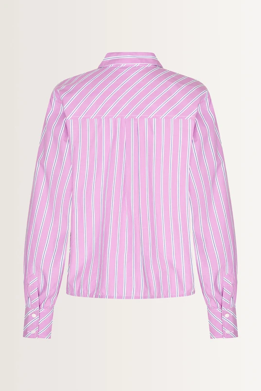 Meerkleurig gestreepte blouse