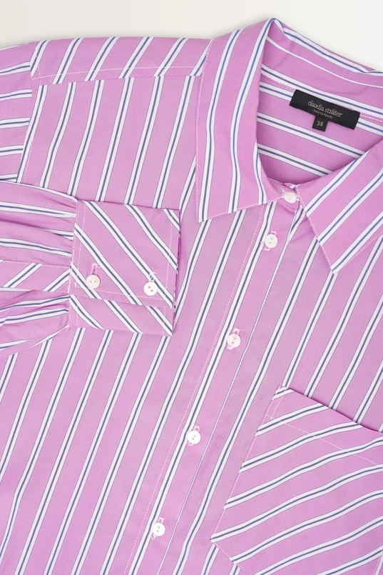 Meerkleurig gestreepte blouse