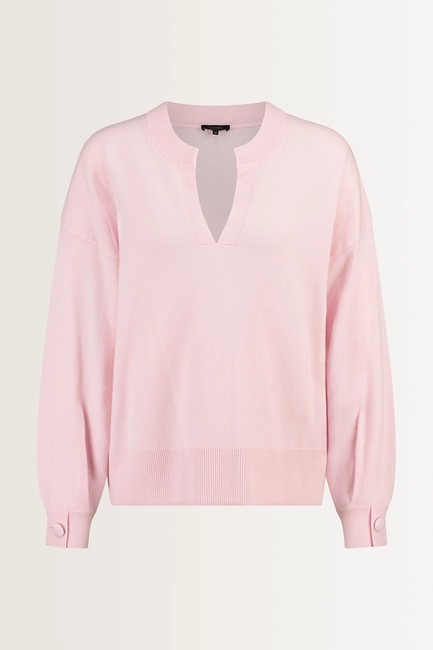 Merinowollen trui met V-hals