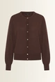 Merinowollen vest met ronde hals