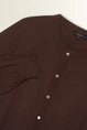 Merinowollen vest met ronde hals