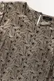 Metallic jacquard top
