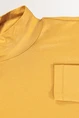 Metallic turtleneck top