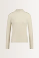 Metallic turtleneck top
