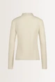 Metallic turtleneck top