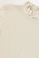 Metallic turtleneck top
